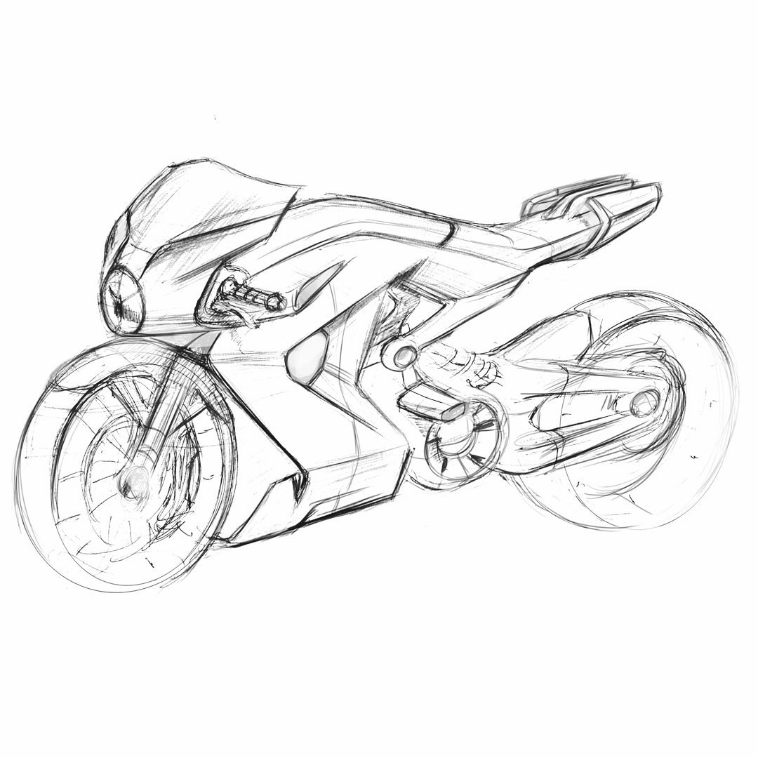 Motorcycle design sketch 2013  YouTube