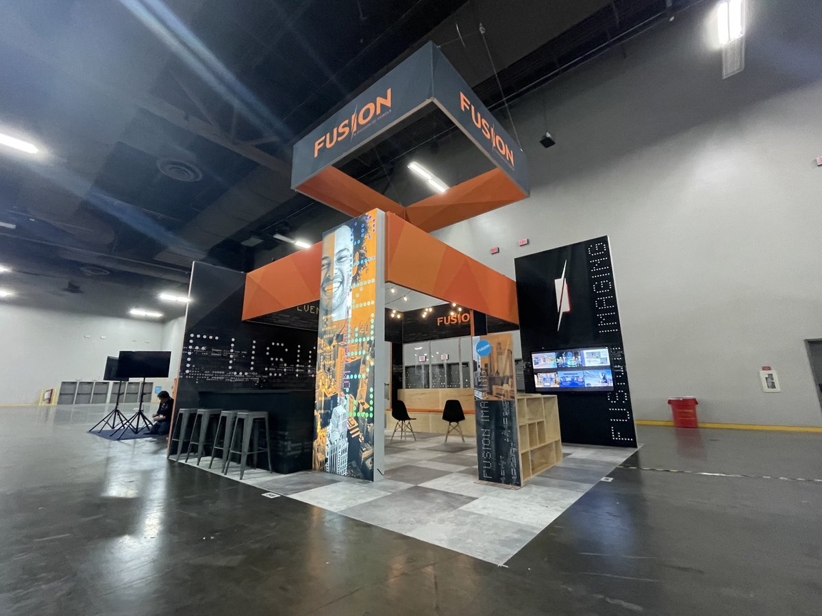 fusionimaging's tweet image. We&apos;re excited for ExhbitorLive in Las Vegas!!! Come see us at booth #349 - we&apos;d love to catch up.  It&apos;s been way too long. #fusionimaging #eventgraphics #tradeshow