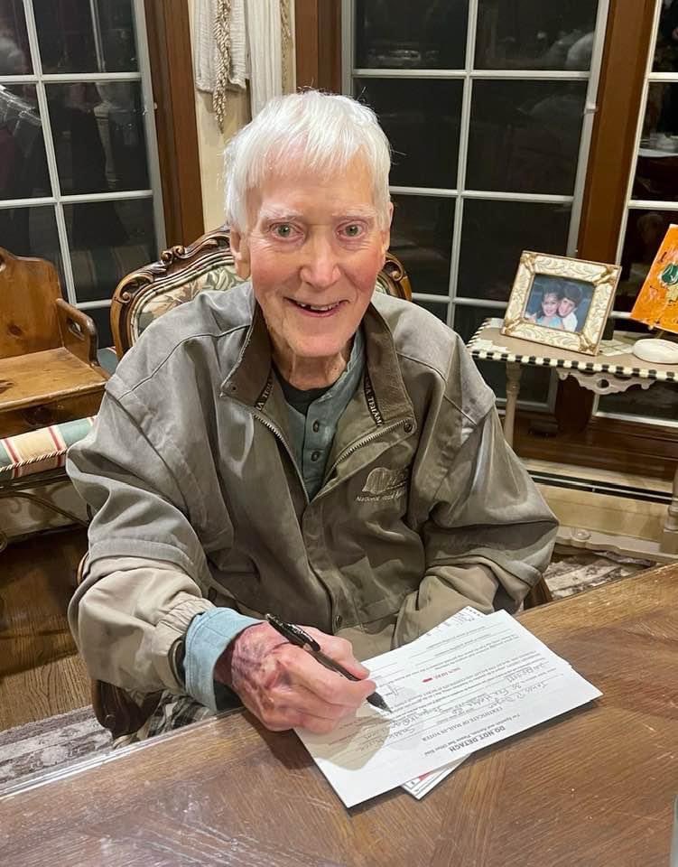 DuganForSenate's tweet photo. Even though he has struggled, he insisted he’s not going anywhere until Election Day because he wants to celebrate me! He was so happy and proud to fill out his VBM and vote for me! It was a heartfelt moment ❤️ https://t.co/sf8g2KGx37
