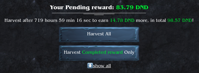 j_gonfer's tweet photo. Finished the 1st round ever in @DungeonSwap and already won ~84 $DND! Just by playing 20~30 minutes 🤩

Congratulations #DungeonSwap! The launch of V2 proved to be a competitive #PlayToEarn model where everyone gets a share of the total reward but only the Top 10 get the Bonus 🏆 https://t.co/y9UXR0z0ca
