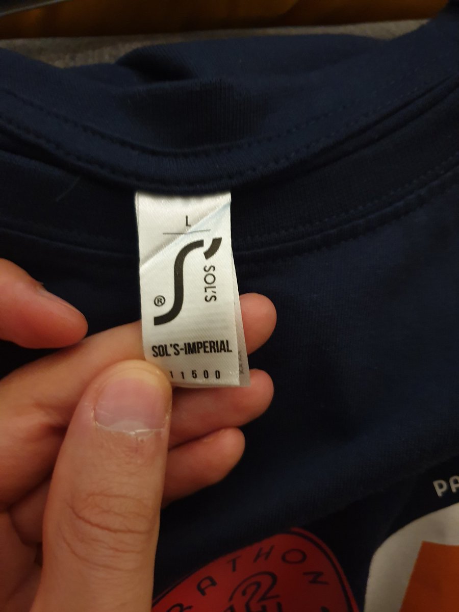 Gaetitan's tweet photo. Au-delà de l'organisation déplorable de ce 5km, auriez-vous un mot à dire quant à la provenance des t-shirts @Paris2024 ? Pour des JO qui se veulent responsables et engagés socialement et pour le climat, c'est une honte !#MarathonPourTousParis2024 https://t.co/nb2kZUCIp8
