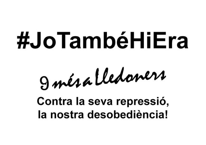 Tota la Força, Solidaritat i Escalf per les companyes de <a href="/NouLledoners/">9+aLledoners</a>

Malgrat no poder ser present els dies 2 i 3 de novembre a Manresa, des del cor d'Abya Ayala us envio una fortíssima abraçada

Contra la seva Repressió, la nostra Desobediència! 

#JoTambeHiEra