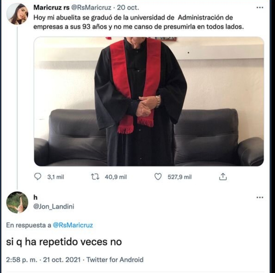 pernogames's tweet photo. 📢 OJO! Cuidado con estudiar chavales que miren esta señora lo que le ha costado SACARSE LA CARRERA
#meme #memes #pernogames #repetidora #humorespañol #estudios https://t.co/buC5bi58oT