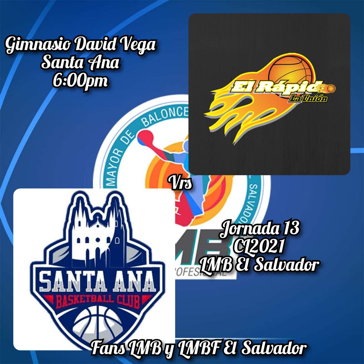 fanslmbylmbfsv's tweet photo. @santa_anab.c_oficial vrs @elrapidolaunionbc igualmente será transmitido en simultáneo através de @TigoSports_SV
#CL2021 #CopaComex #LMB #LMBElSalvador #ESABKB https://t.co/lL0bws5W3n