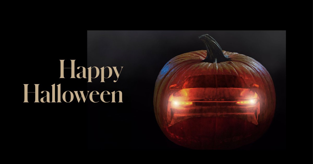 LucidMotors's tweet photo. A weekend full of treats. #HappyHalloween 🎃 https://t.co/KJz0ib3NDE