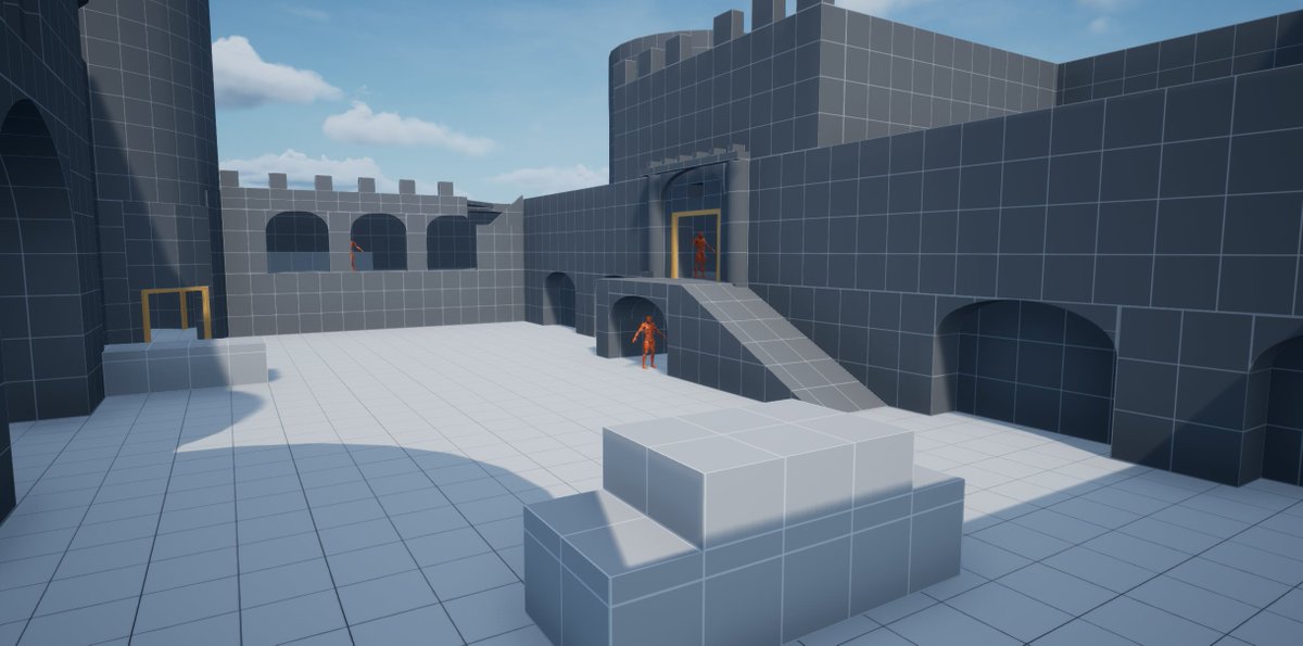 I've been playing around with a CoD map idea based on my visit to Rhodes last week. Thought I'd share for #blocktober yaaay! #leveldesign