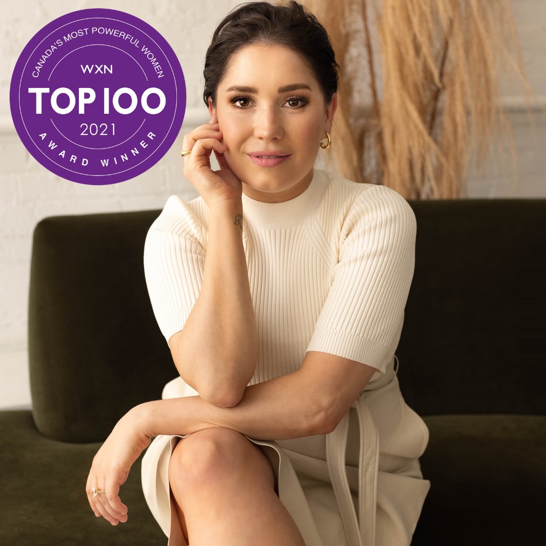 I am externally humbled and honoured to be named one of Canada’s Top 100 Most powerful Women. Thank you so much for supporting me on my mission to provide transformation programs for moms & women. #top100 #canadianfounder #canadianstartup #totalmompitch