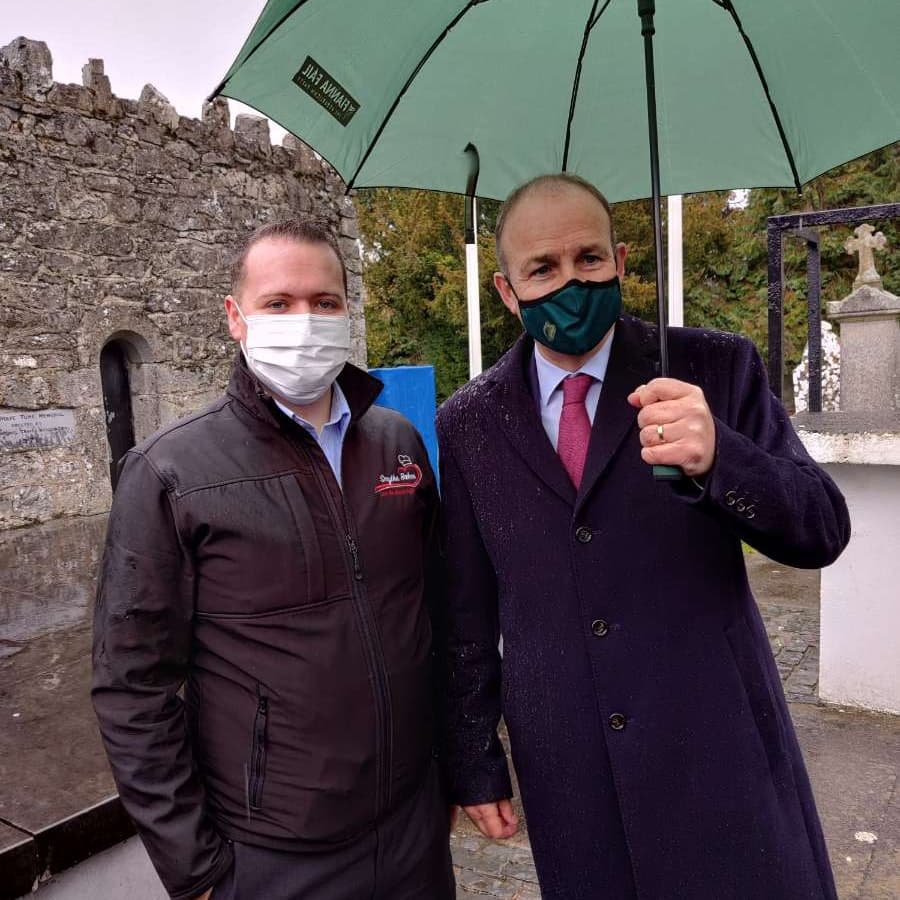 DublinSWFF's tweet photo. Deputy @JohnLahart TD, cllr @tcos1804 and local area rep @adamsmythff Join @MichealMartinTD and the @fiannafailparty for the commemoration of Wolf Tone today.

@OgraFiannaFail  @ogra_kildaresth @OgraKildareNth https://t.co/tgRQ9Gg5qP