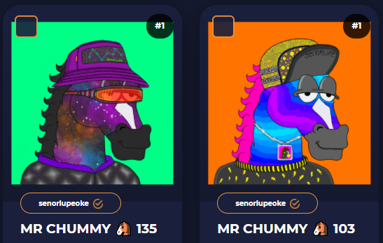 cryptoplayertwo's tweet photo. Adopted a couple of Chummies from @senorLupe on @WAX_io I figured they can keep each other company. Plus, it's always nice to have them in the stable before the coming drop... 😉🔥 https://t.co/gDaUSSVhFY