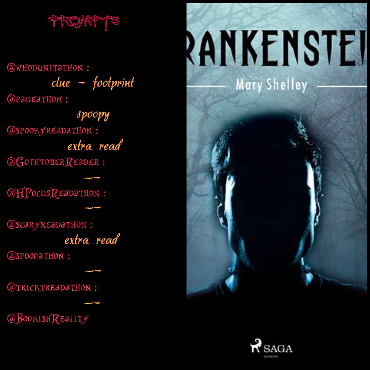 SusysStories's tweet photo. 11. Frankenstein ⭐️⭐️⭐️⭐️.✨
@BookishReality_ #HauntedMansion
@whodunitathon
@pageathon #TeamSummer
@spookyreadathon #TeamZombies
@GothtoberReader #TeamAngels #HeavenlyHalos
@HPocusReadathon #TeamUndead
@scaryreadathon #TeamOk
@spoopathon
@tricktreadathon https://t.co/sp0gxzLvAK