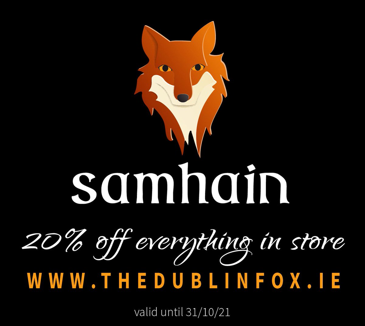 Just a few hours left for bargain prints and cards of The Dublin Fox, Dublin’s famous lockdown city treasure! 🦊