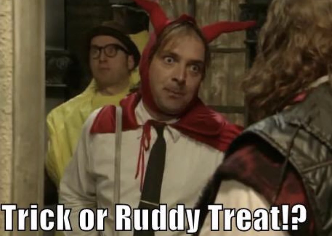 official_bottom's tweet photo. “Trick or ruddy treat!” https://t.co/ISvVJ1PIpe