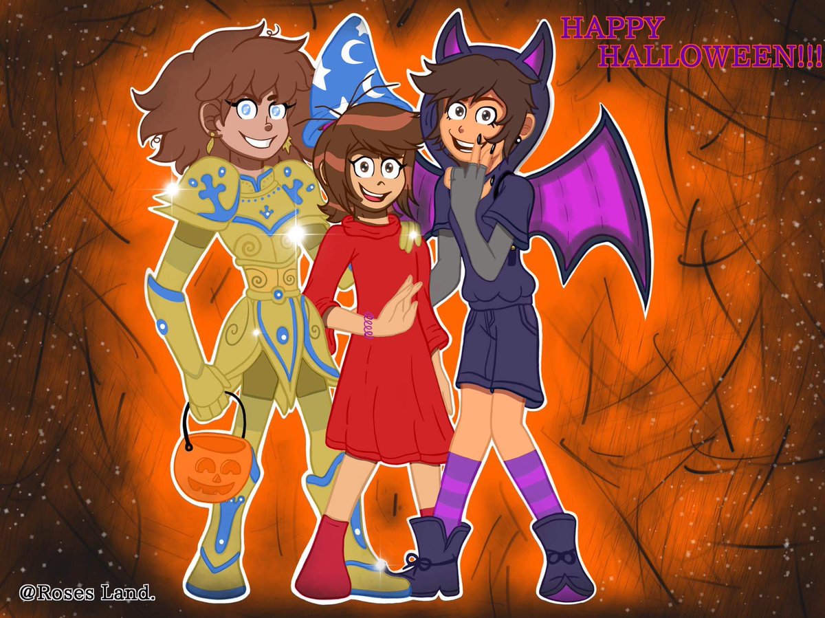 RosesLand5's tweet photo. Happy Halloween 🎃👻💀🕸💖

#TheOwlHouse #TOH #amphibia #AnneBoonchuy #TheGhostAndMollyMcGee #MollyMcgee #MollyMcGee #LuzNoceda #halloween2021 #Halloween #october #fanart #art #drawing #digitalart https://t.co/9qDYCudFAA