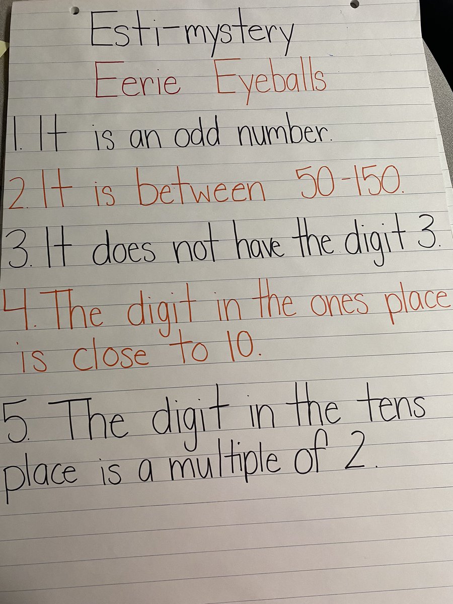 We estimated, we counted and then we wrote clues and created our own Esti-mystery. The jar and our clues went across the hall to see if they could figure it out👀 How many eyeballs are in the jar??