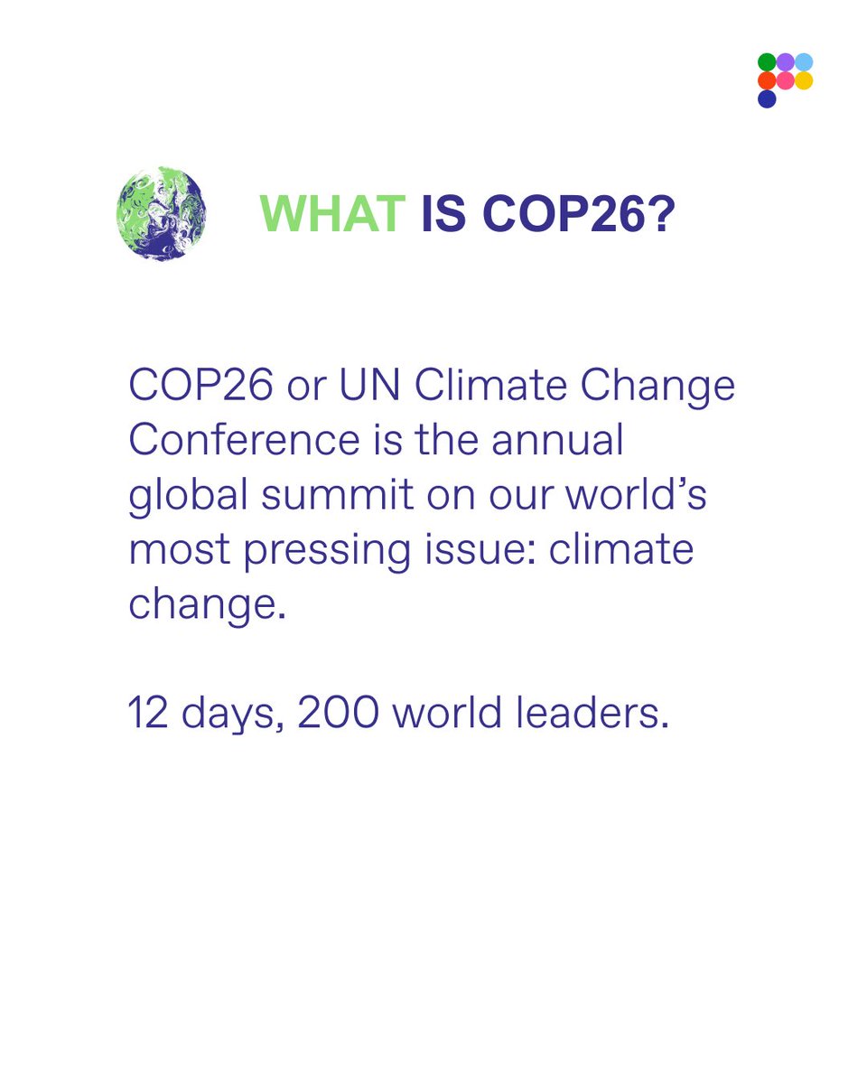 thepangaia's tweet photo. Today marks the start of COP26. Everyone is talking about the Summit these days - but what is it about and why is it important? Swipe for a quick crash course on COP26. 
Visit @COP26 for more info. 
https://t.co/V556x56zP7

#COP26 #PANGAIA #COP26Glasgow https://t.co/LofxIYnBjT