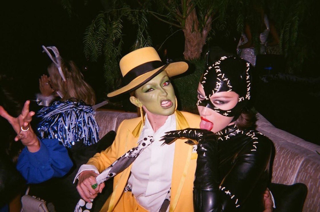 the mask and cat woman