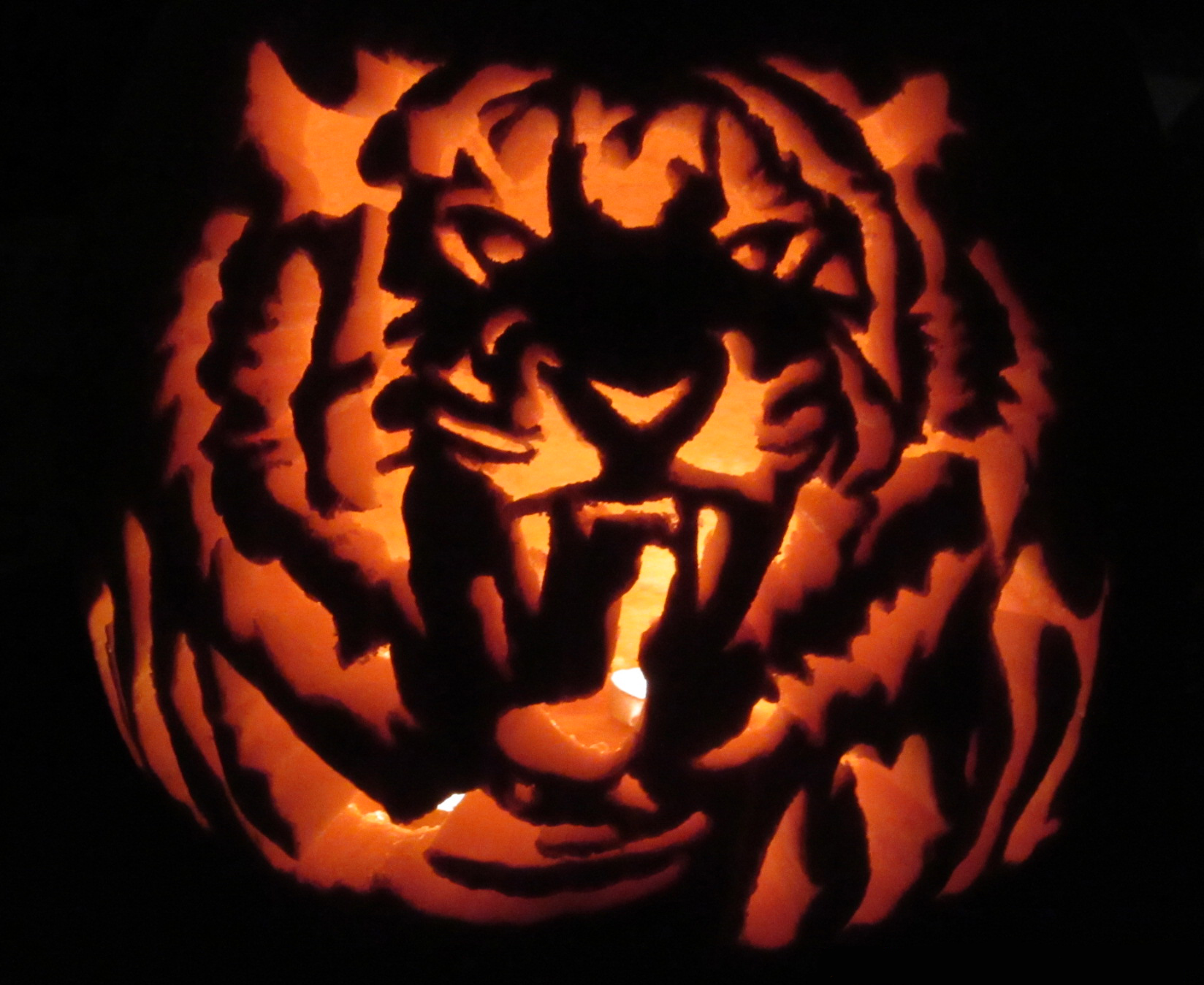 Tiger Face Pumpkin Stencil tiger-face-pumpkin-stencil