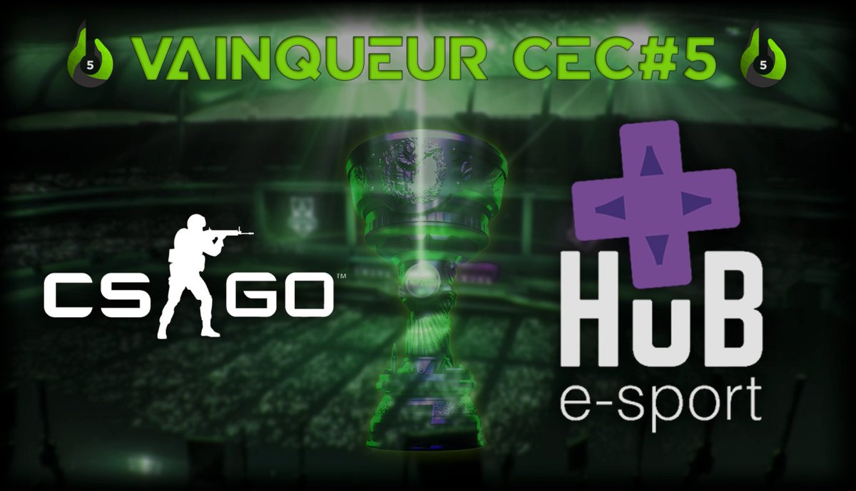 <a href="/hub_esport/">hub e-sport</a> arrive premier du classement sur #CounterStrike à l’occasion du #CEC5