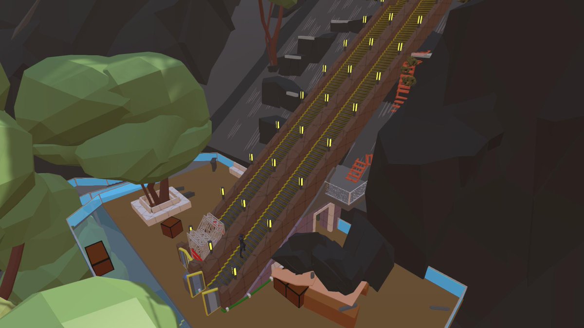 Roman39004135's tweet photo. Hey #Blocktober , didn't have much, but had to post these screenshots of the level I've been working on for quite a long time. It's a part of my diploma work that I did during #Outblock course in #XYZschool
Workname is "A way home" https://t.co/414l4CvPhq