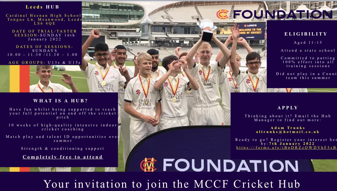 Adel Cricket Club Juniors π (@adelccjuniors) on Twitter photo Great to see a local hub at <a href="/CHCHSLeedsPE/">Cardinal Heenan PE</a> Any interest follow the link to register forms.gle/iBpDRZzQWDVhF5β¦ #CricketFamily Great to see a local hub at <a href="/CHCHSLeedsPE/">Cardinal Heenan PE</a> Any interest follow the link to register forms.gle/iBpDRZzQWDVhF5β¦ #CricketFamily