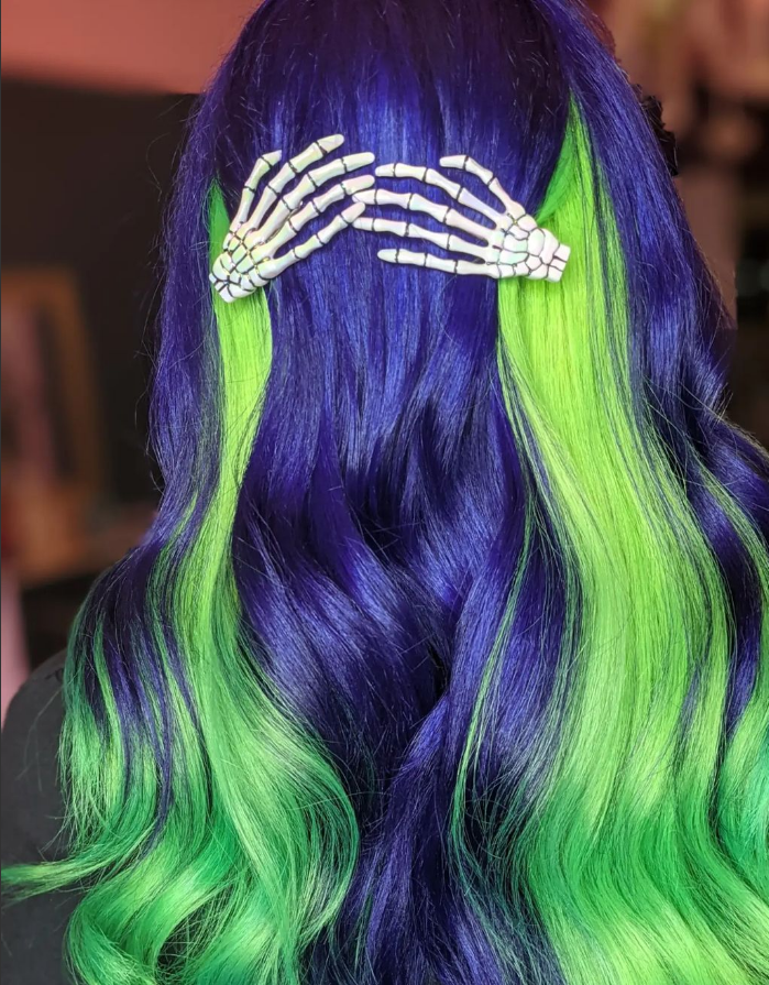 Manic Panic Uk Happy Halloween Manic Ers We Love This Look By Squeakyscissors123 A Beautiful Representation Of Halloween Hair Vibes Manicpanicpro Manicpanicprofessional Manicpanic Mpuk Uv Uvhair Collection
