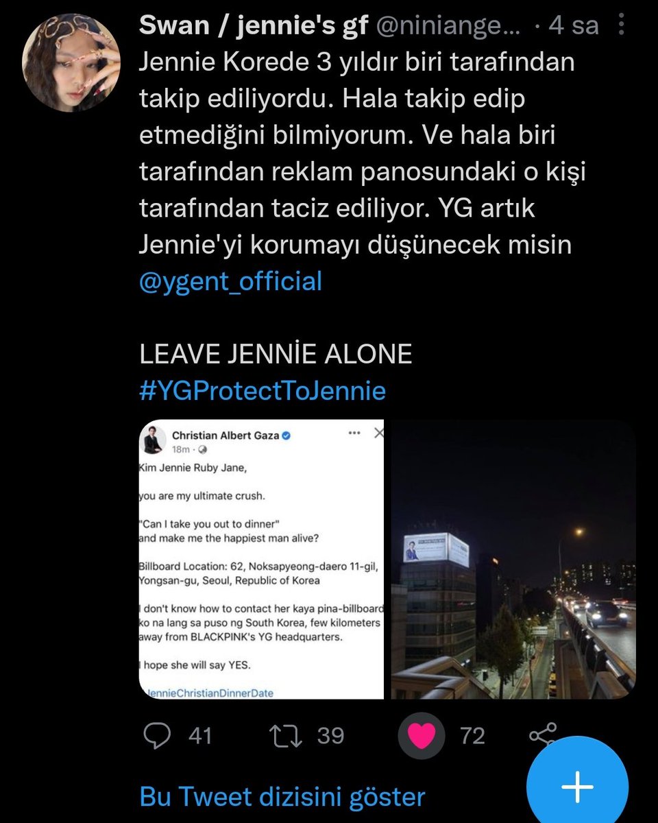@Kthilythemost @ygent_official Bu
LEAVE JENNIE ALONE
#YGProtectToJennie 
@ygent_official