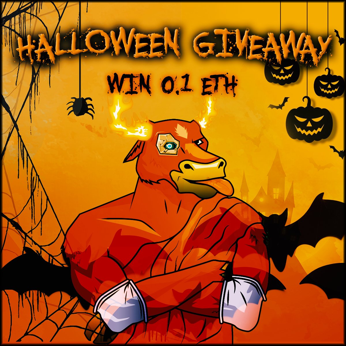 🎉 Halloween Giveaway 🎉

To win :
1️⃣ Like
2️⃣ Retweet
3️⃣ Comment Your Favorite Halloween Movie 

🚨 Results 11/2 🚨

#NFTGiveaway #NFTCommunity #NFT #Ethereum #ETH