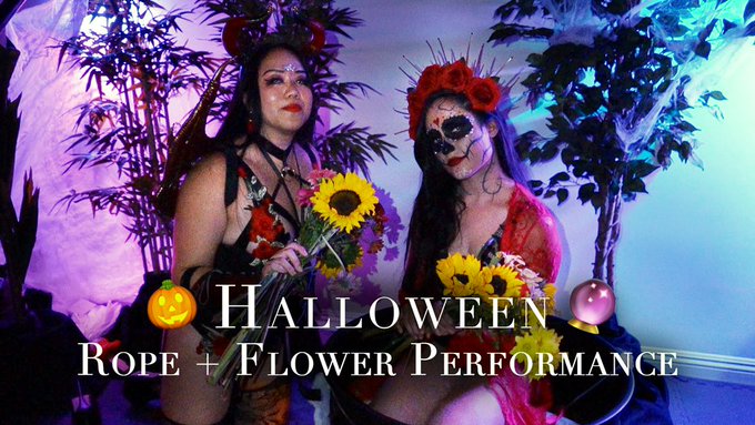 Full #rope #flower arrangement #performance #art on #YouTube.com/DominaMara❣️

#Hollywood #Halloween