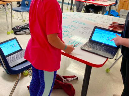 ckbrunk's tweet photo. Adding integers @Desmos. Ss talking, thinking and creating. Table covered in beautiful math. Love it!! https://t.co/9XnmZQ9aec