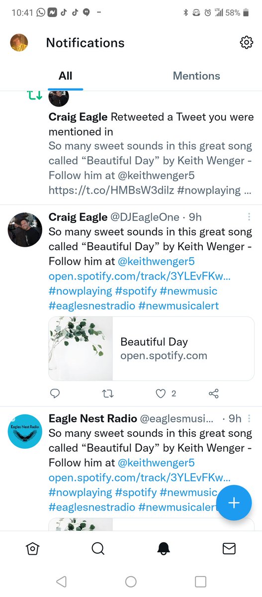 KeithWenger5's tweet photo. Many many thanx to Craig Eagle
And eagles nest radio, for his continued effort to support independent artist like myself https://t.co/xMlayBc26d