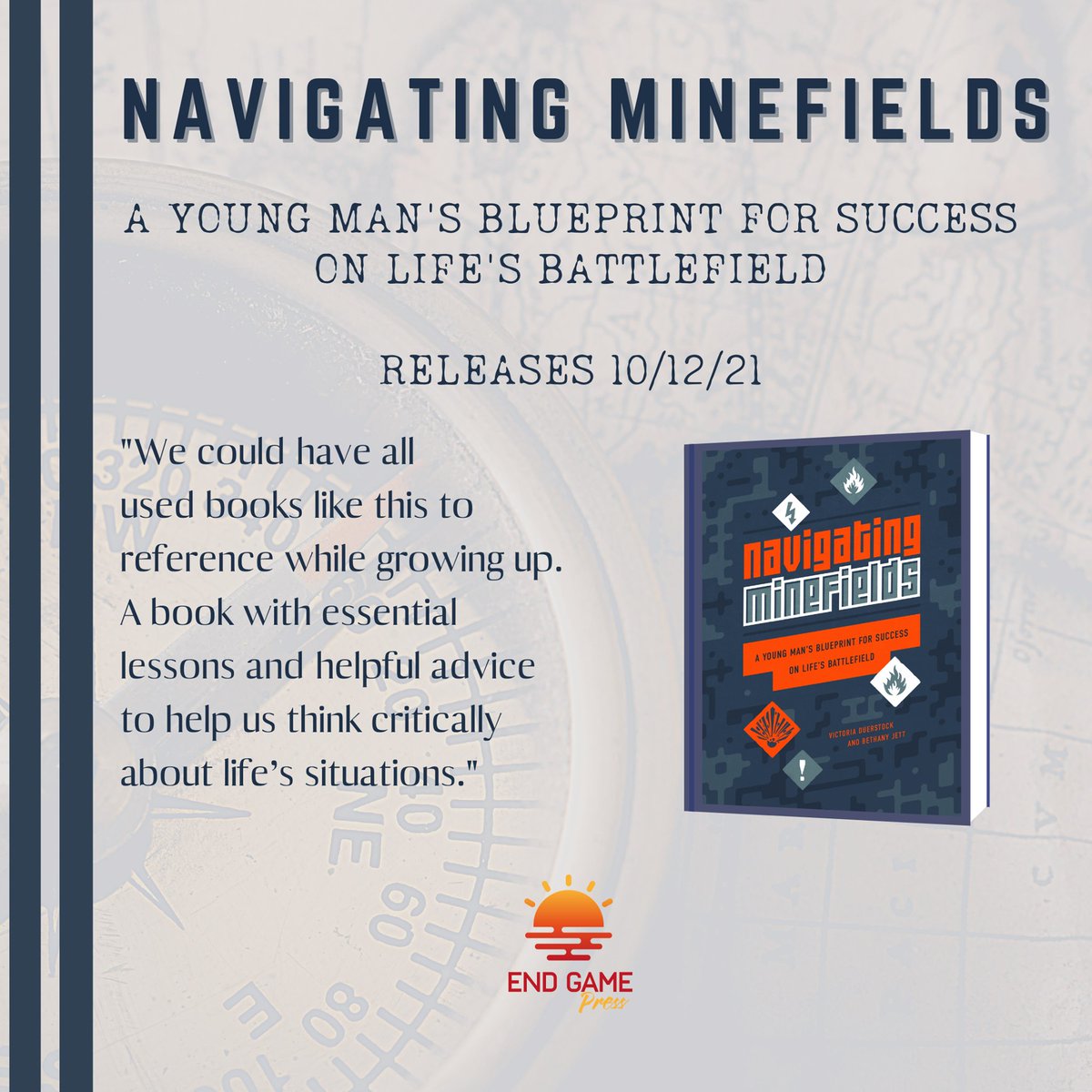 JLavenderwrites's tweet photo. My two friends, @BetJett and @vduerstock have a great book for every young man in your life! #navigatingminefields is an exceptional book to help boys with life lessons as the grow into mature young men! Check it out! #NewRelease https://t.co/pn6vAGzz2c