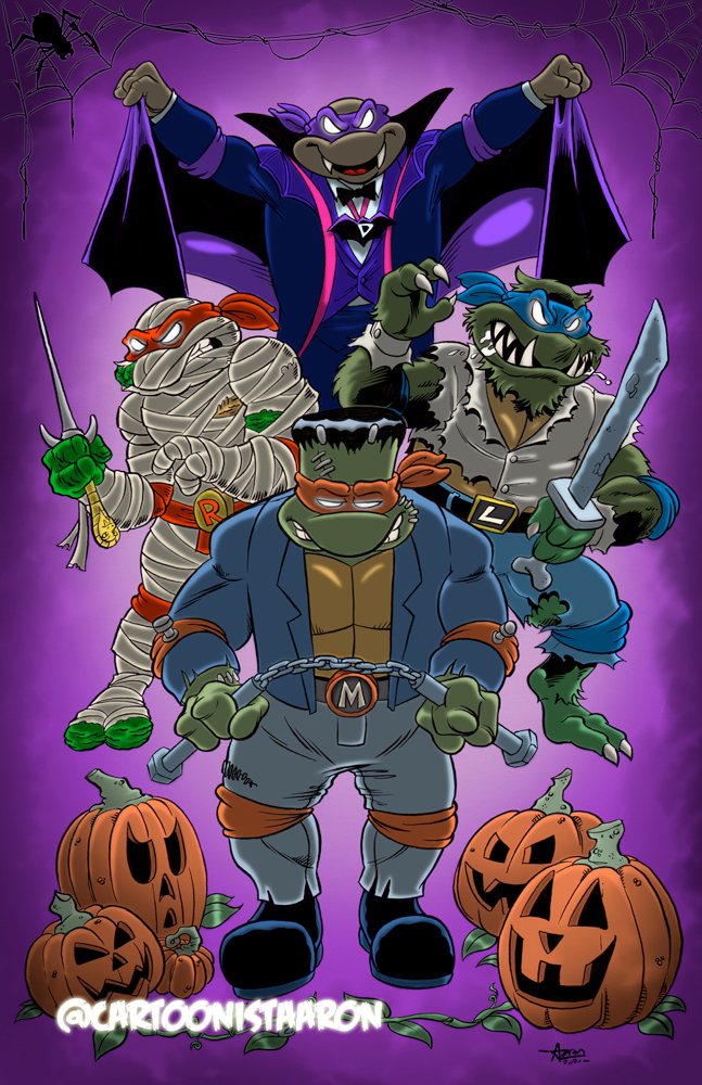 cartoonistaaron's tweet photo. #tmnt #Halloween #halloween2021 https://t.co/DeQsYZxUvU