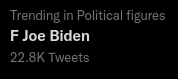 actuintel's tweet image. En ce moment sur Twatter... Regardez le nombre de F Donald Trump vs F Joe Biden 😎
