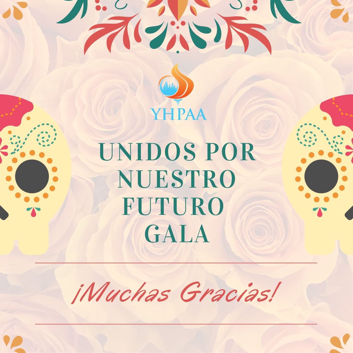 YHPAA's tweet photo. We want to thank all of our sponsors and lovely guests for making the #YHPAA Unidos Por Nuestro Futuro Gala a HUGE success yesterday evening. We raised more than enough funds to continue awarding many more scholarships to local Hispanic students seeking higher education! 👏 https://t.co/9CnMSGX9pY