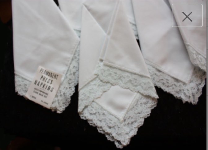 emmasattic98's tweet image. Vintage Permanent Press Dinner Napkins, Set of Six with Pale Blue Lace Edge by EmmasAtticTreasures etsy.me/3BuWDac via @Etsy #DinnerNapkins #SetOf6 #White #PaleBlueLaceEdging