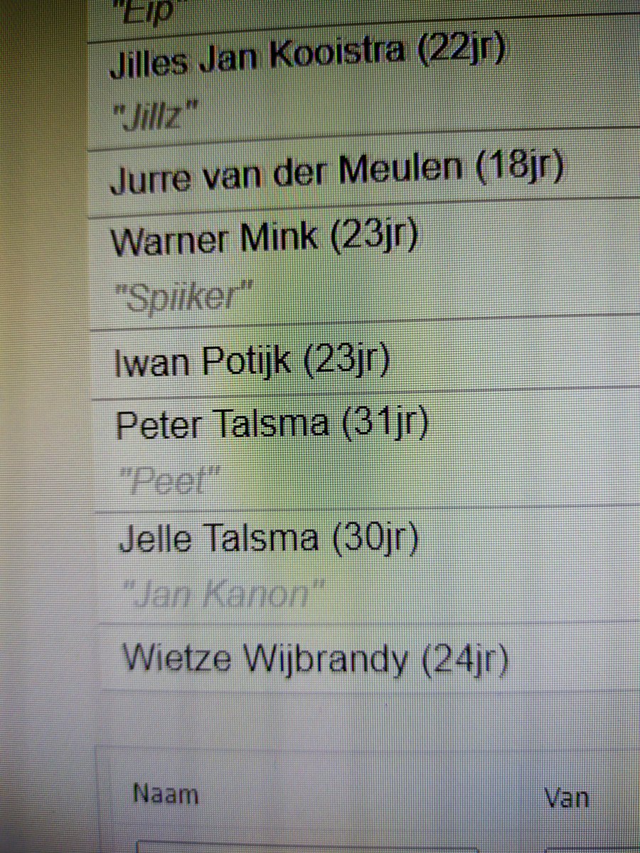 Die "Jan Kanon" is ook niet uit de 1e selectie van de vv Warga te krijgen😀