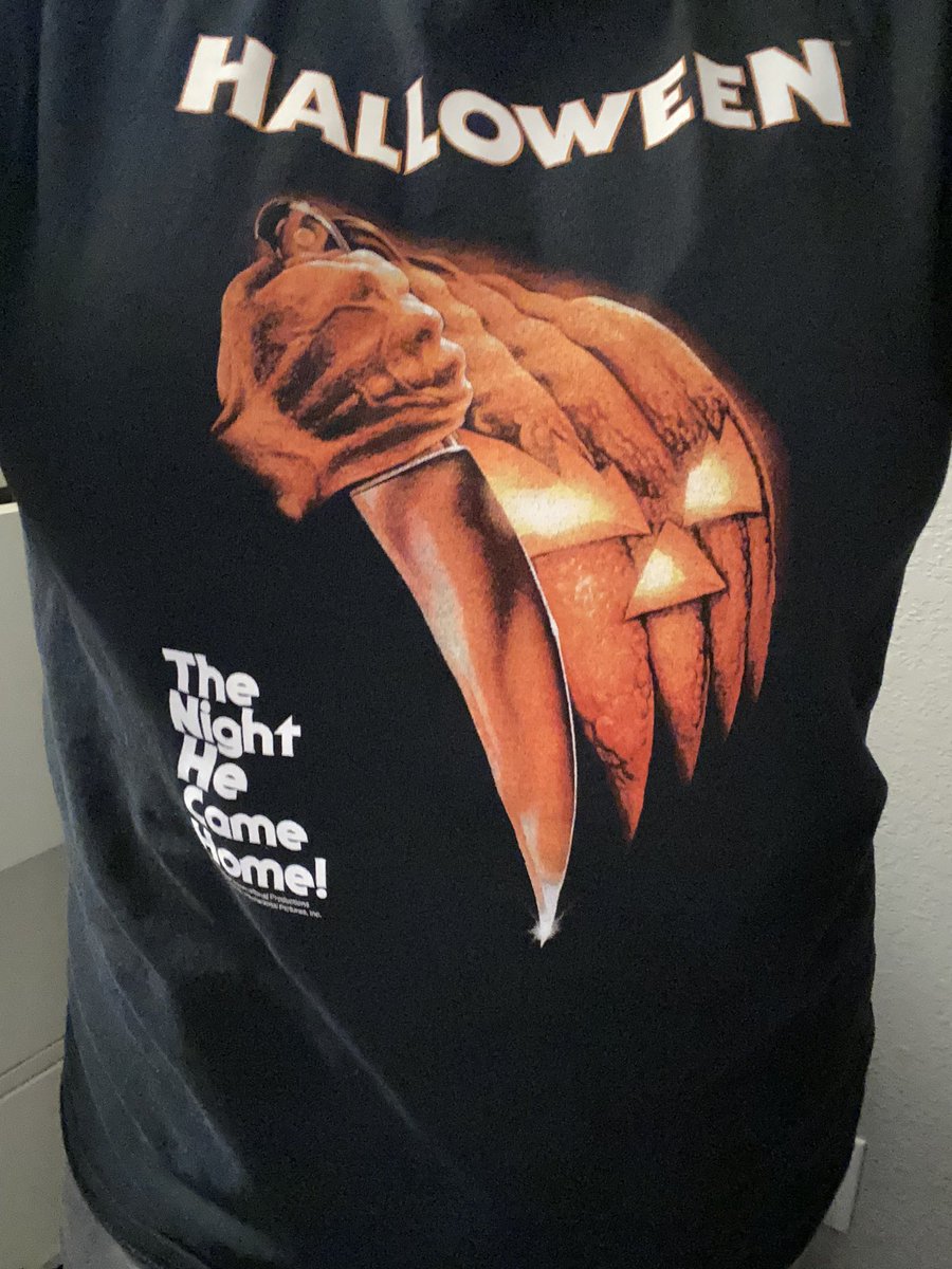 melfromcali78's tweet photo. Day 31 of #halloweentees #Halloween #thenighthecamehome #everyoneisentitledtoonegoodscare #theboogyman https://t.co/asWik07Rkr