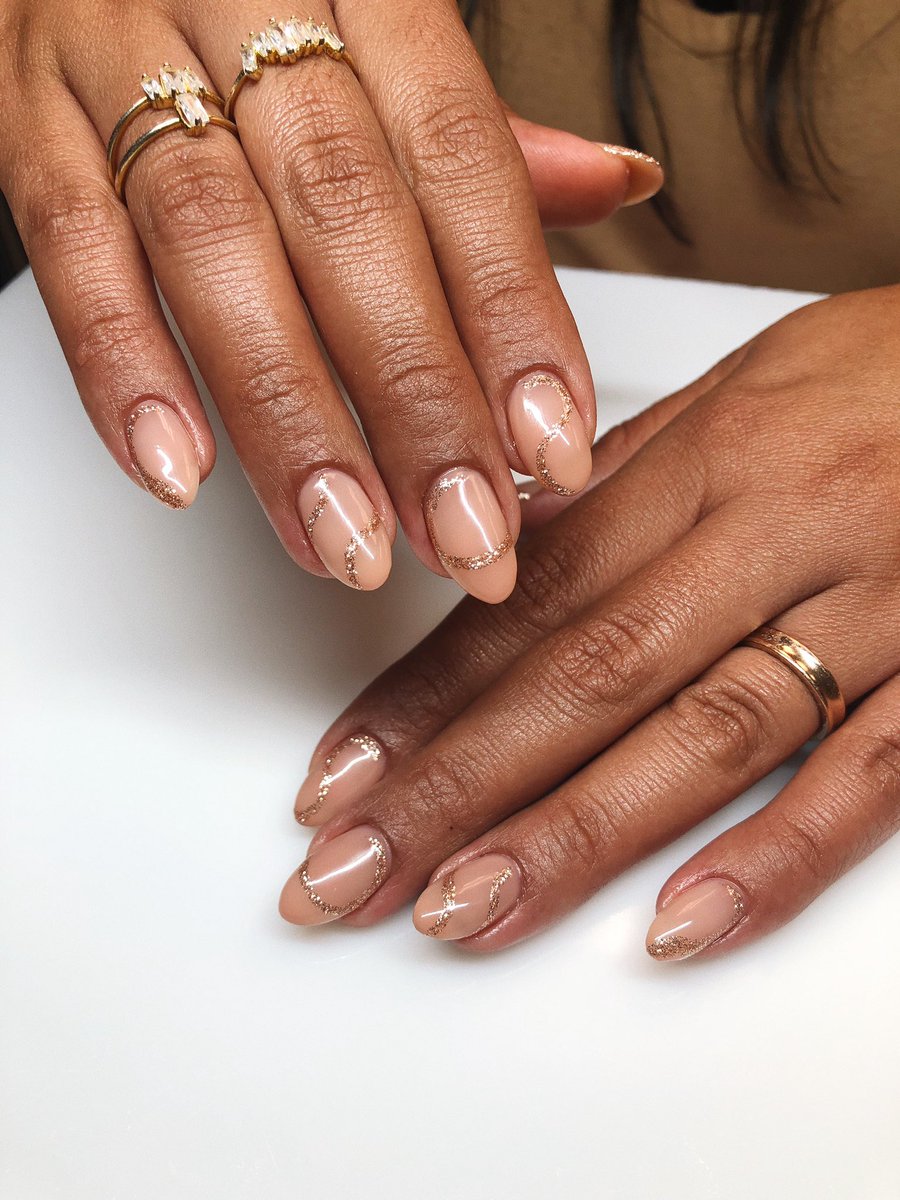 Natural nail gang #nails #nailart