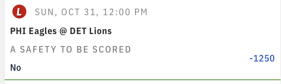 JoeySidd's tweet photo. ⁦@BSSportsbook⁩ this should not be settled as a loss. A lot of people are all in on the safety parlay! https://t.co/XaHtxCUKn8