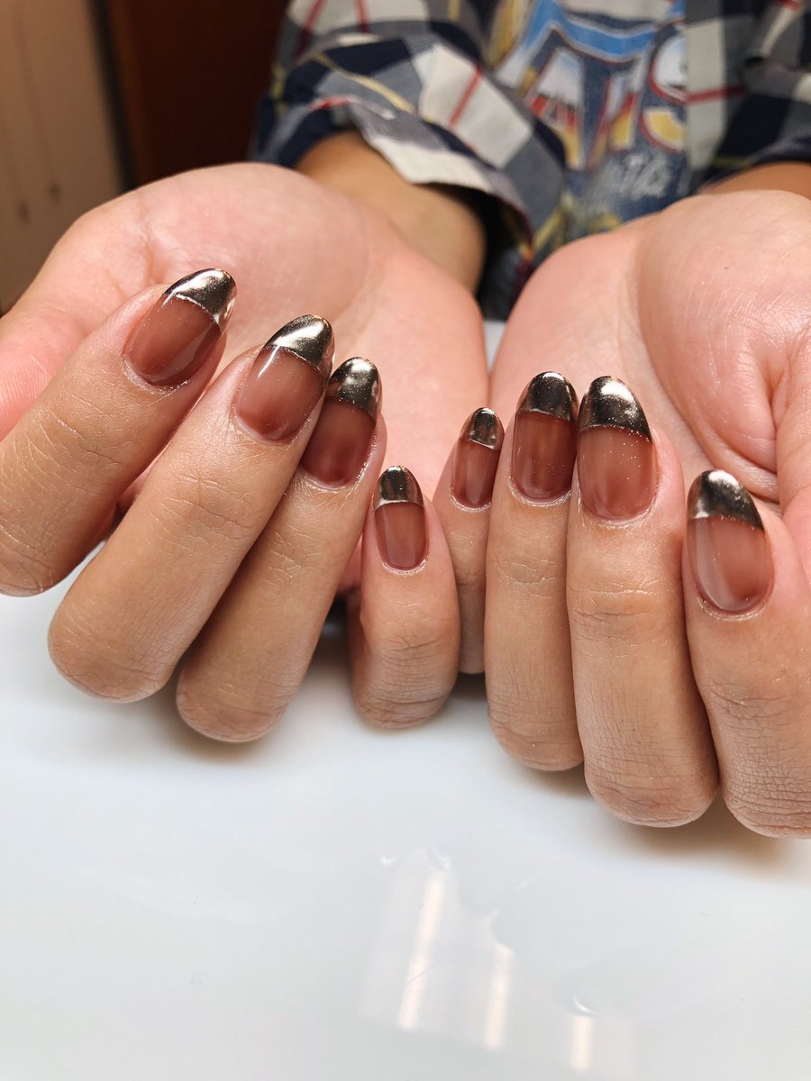 Chrome French tips