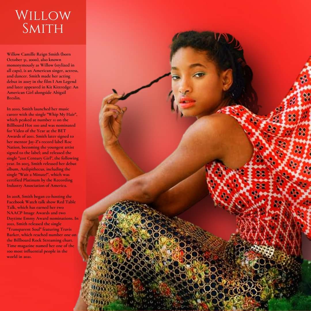 Happy birthday to Willow Smith.  
 