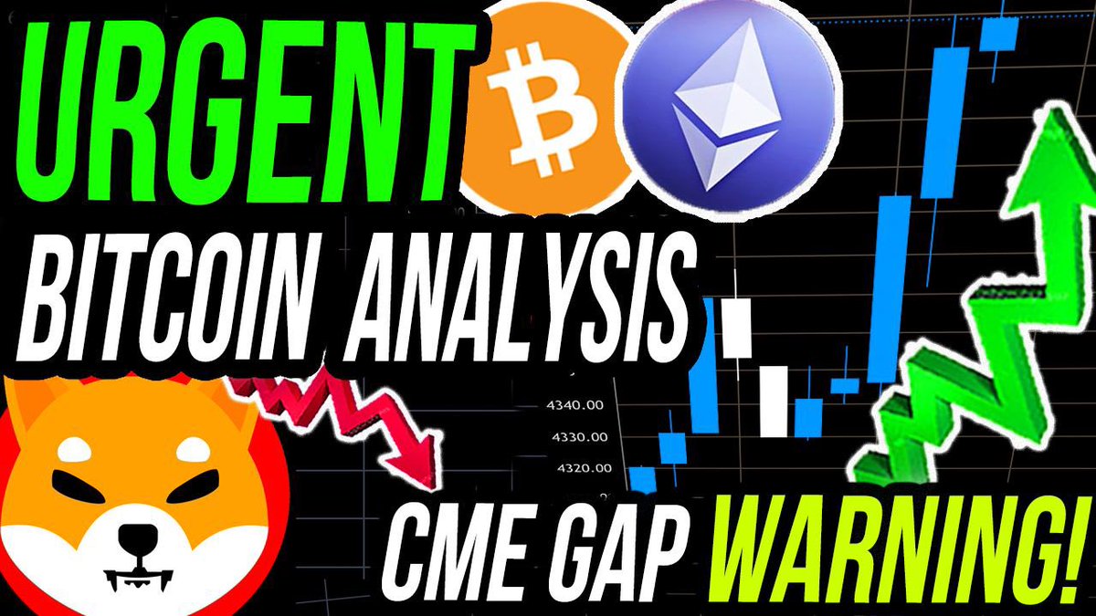 MartiniGuyYT's tweet photo. BITCOIN CME GAP WARNING!! 

URGENT BITCOIN CHARTS

In Todays Video:
-  #Bitcoin &amp; #Ethereum Analysis 🔖📈
-  News 🗞️
-  Altcoins

💰 WATCH THIS VIDEO 💰

⬇️ LINK BELOW ⬇️
https://t.co/bamBsBfcQt https://t.co/mN4slLt0Eq