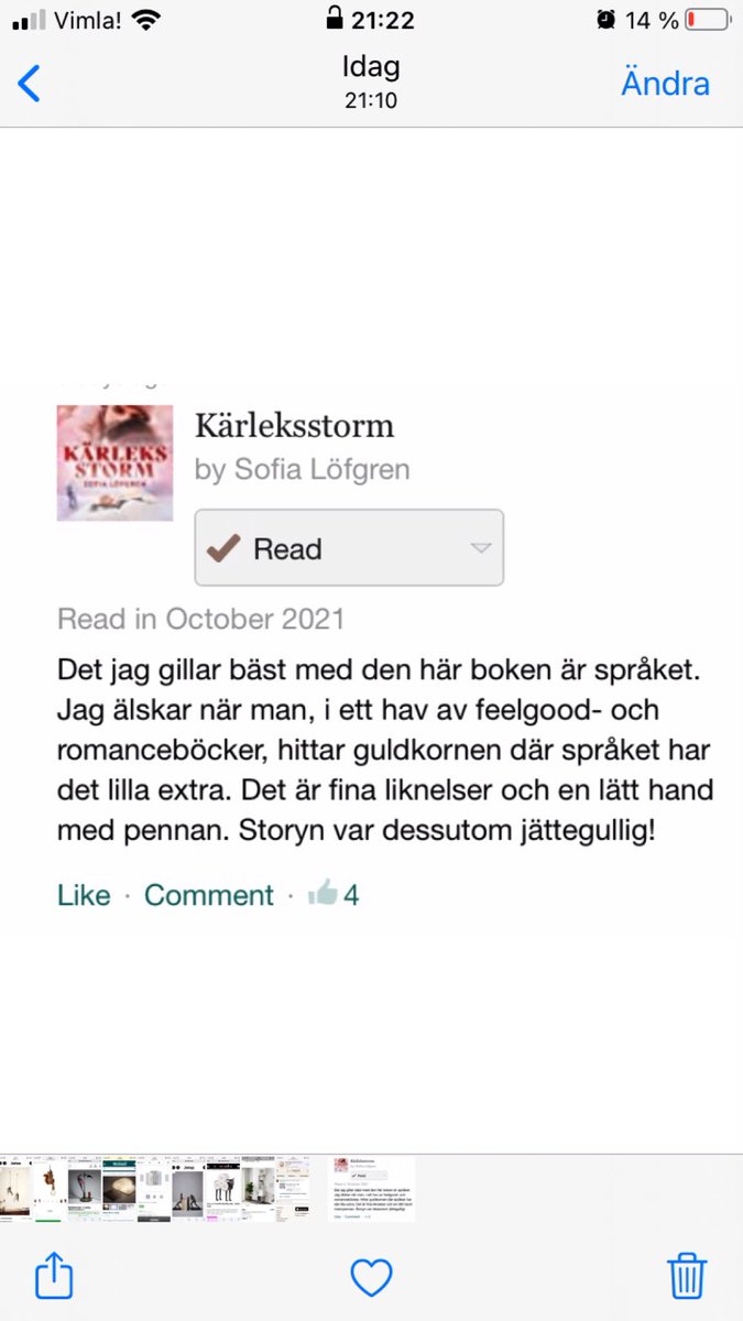 writerlofgren's tweet photo. Sådana här omdömen gör mig lyckligast ! https://t.co/qZOsPtayHV