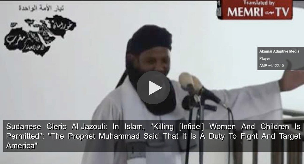 There he is, the Sudanese cleric just released today in a sign that the Islamists may be coming back