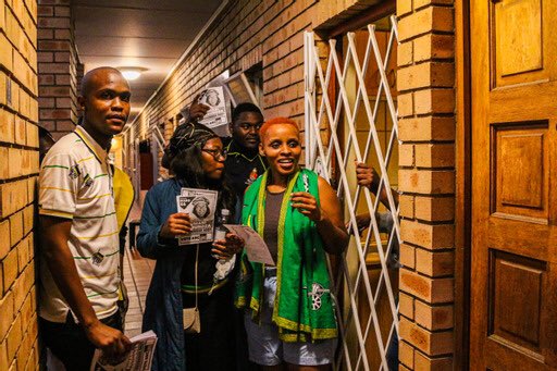 56_anc's tweet photo. On Friday we were joined by  ANCYL National Organizer Tlangi Michelle Al'Gaddafi &amp; SANCO Tshwane spokesperson Bafana Sgegede Nhlapo for our final push blitz and door to door.

Let us claim back Ward 56✊🏽🖤💚💛
#BuildingBetterCommunities
#reclaimingtshwane
#voteANC2021 https://t.co/AbxdgkJPRl