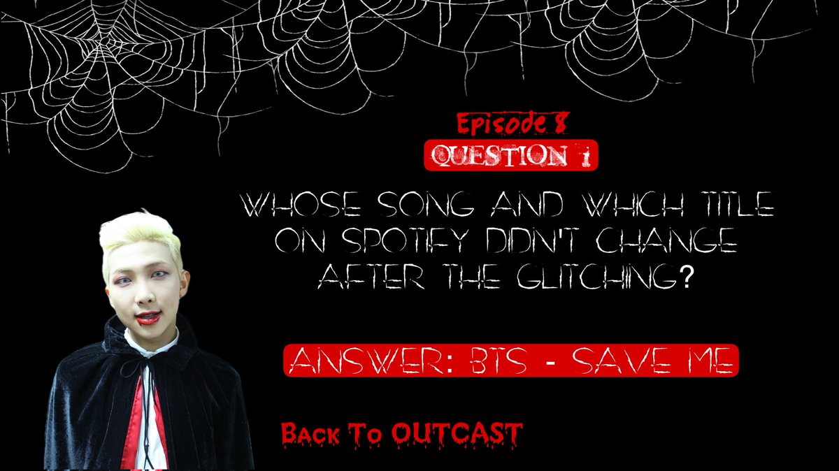 BTSSwitzerland's tweet photo. 👻: Now for me it's time to say goodbye..😔👋🏻 
And you guys need to go to our lovely mastermind of this #BTSOutcastNight Event 
🧙‍♀️ (@bts_swiss_army) 

👻: Have fun and...
🎃Happy Halloween🎃

👻: The answers for the Questions of round 8... https://t.co/M1XjozExzr