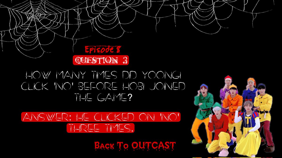 BTSSwitzerland's tweet photo. 👻: Now for me it's time to say goodbye..😔👋🏻 
And you guys need to go to our lovely mastermind of this #BTSOutcastNight Event 
🧙‍♀️ (@bts_swiss_army) 

👻: Have fun and...
🎃Happy Halloween🎃

👻: The answers for the Questions of round 8... https://t.co/M1XjozExzr