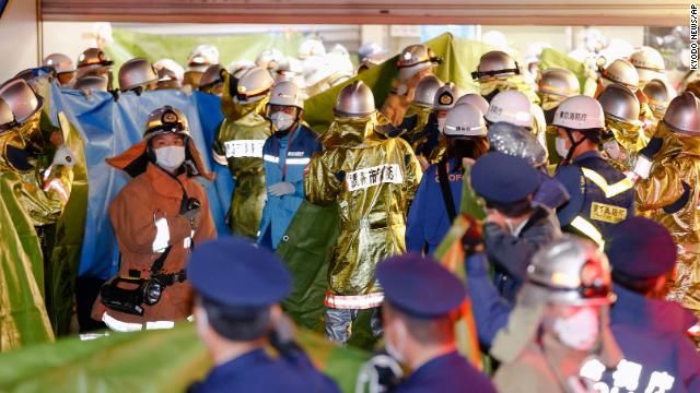 cnnbrk's tweet photo. At least 17 people have been injured in Tokyo after a man wielding a knife started a fire on a moving train, NHK reports
https://t.co/kpMKUi7w1U https://t.co/5xAk76We4y