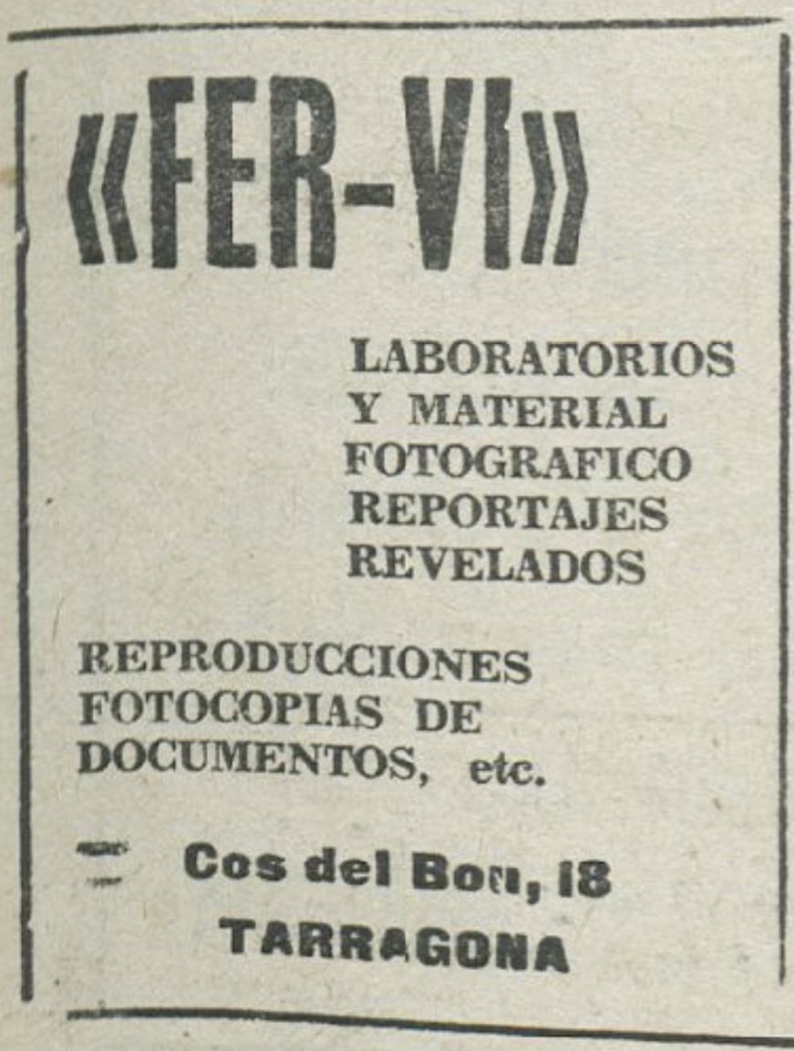 eduardboada's tweet image. Penjo aquesta publicitat del 1965 pq dilluns #BoadaPregoner parlarà del fotògraf @FerrerVilar a l’#HistòriesdeCasaBoada del @diaridtarragona. #Tarragona