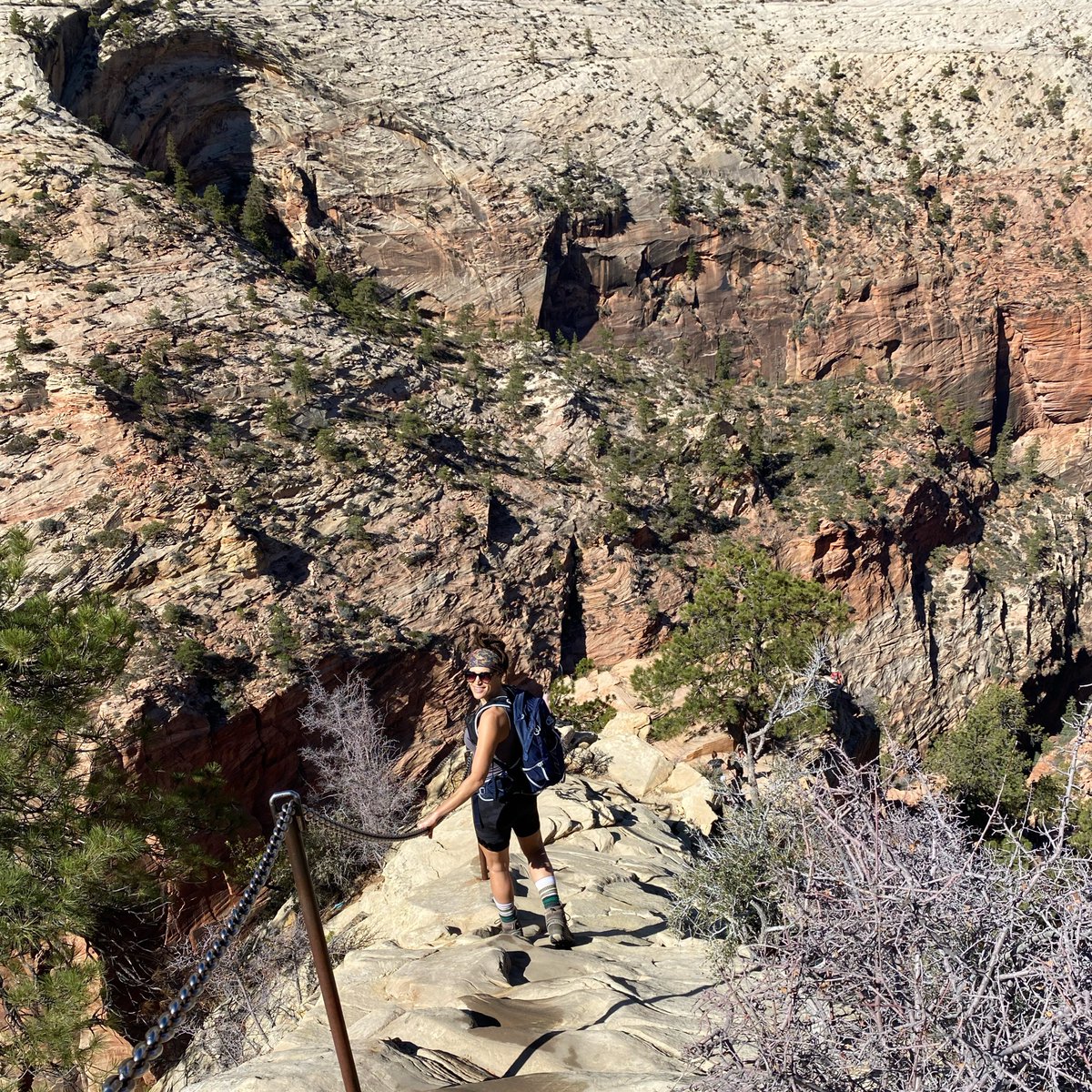 BrouttierMs's tweet photo. Teacher life—work hard and play harder. Utah weekend 🏔🥾⚡️ Angels Landing and Emerald Pools #TeacherLife #teambcsd @Team_BCSD https://t.co/d7CEcG1SU4